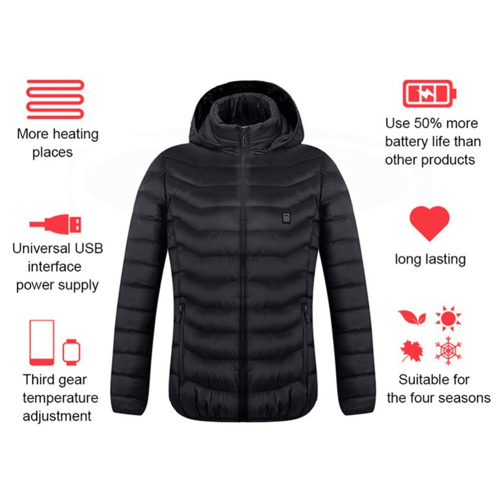 Aura Heatwrap Jacket - USB Heated Winter Coat for Men & Women
